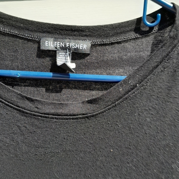 Eileen Fisher Classic Black Top Womens M - Picture 2 of 6